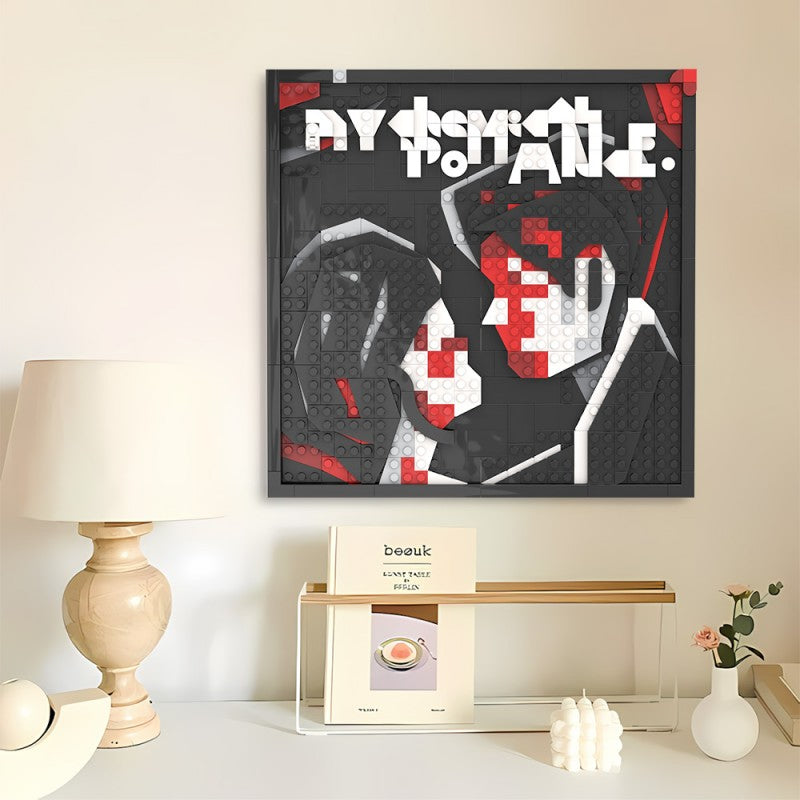 Album mosaic MOC building block set, gallery view
