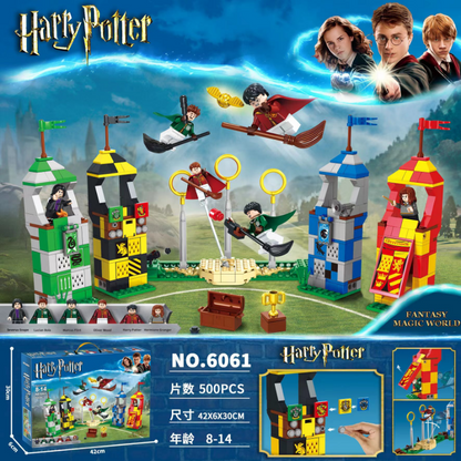 Quidditch match scene building block set
