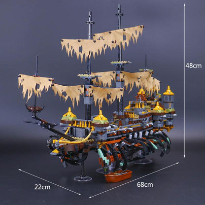 Silent Mary ghost ship building block set mast detail