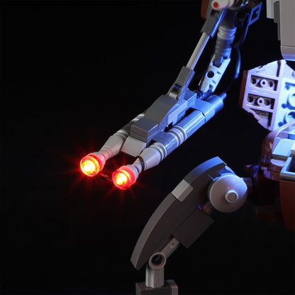 Additional lighting view of the droid set