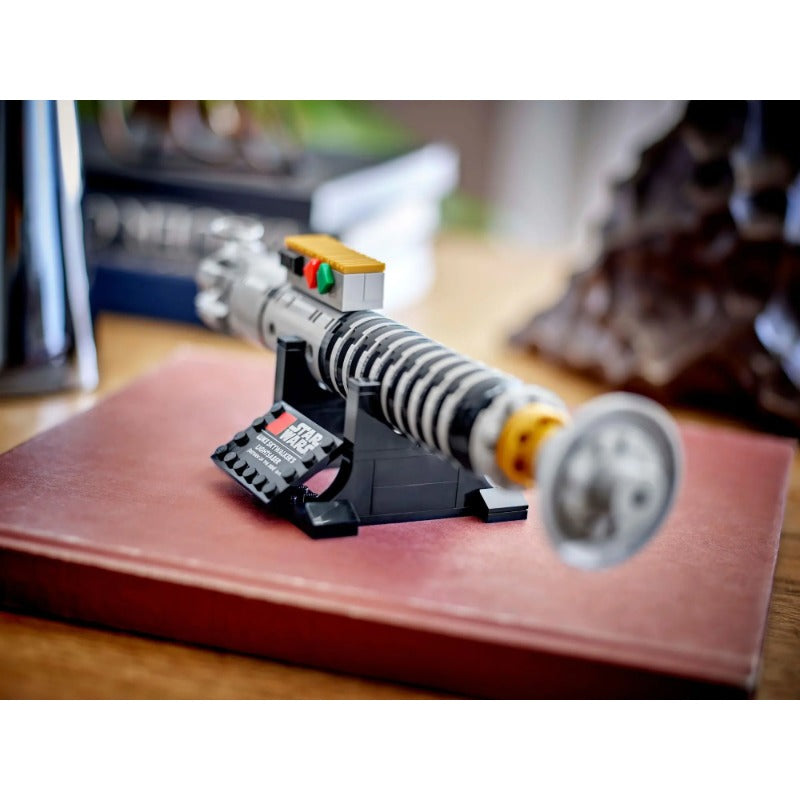 Gallery photo of the finished compact lightsaber display model