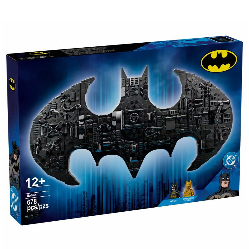 Batman logo superhero building block set, main product view