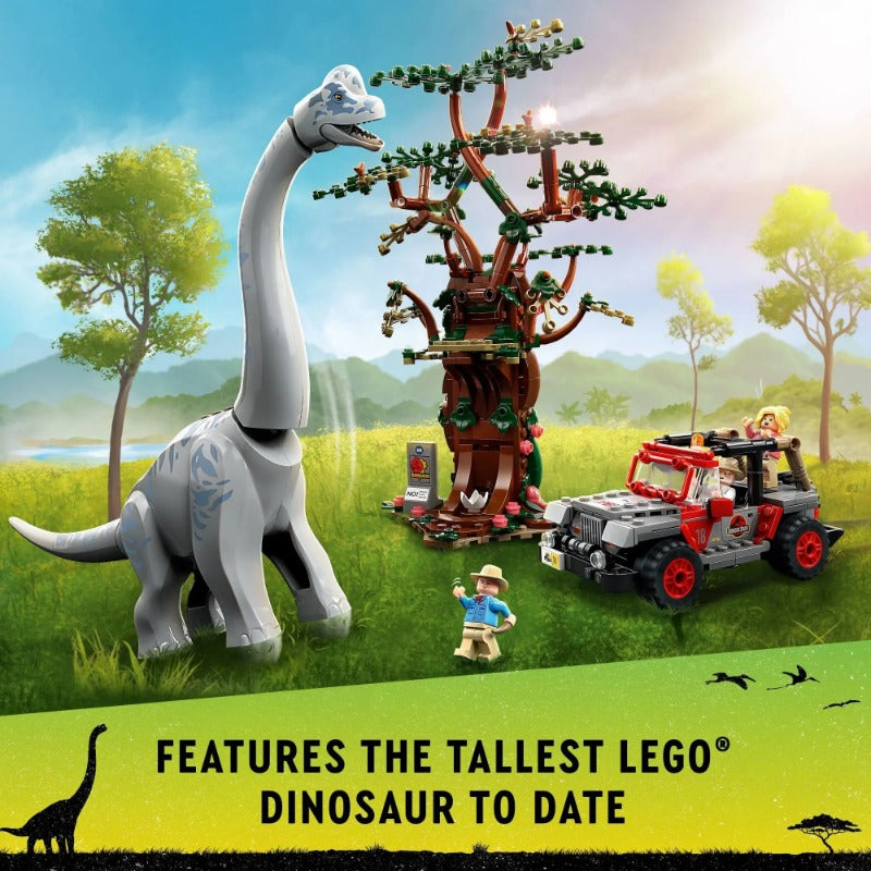 Long-necked Brachiosaurus brick build head detail