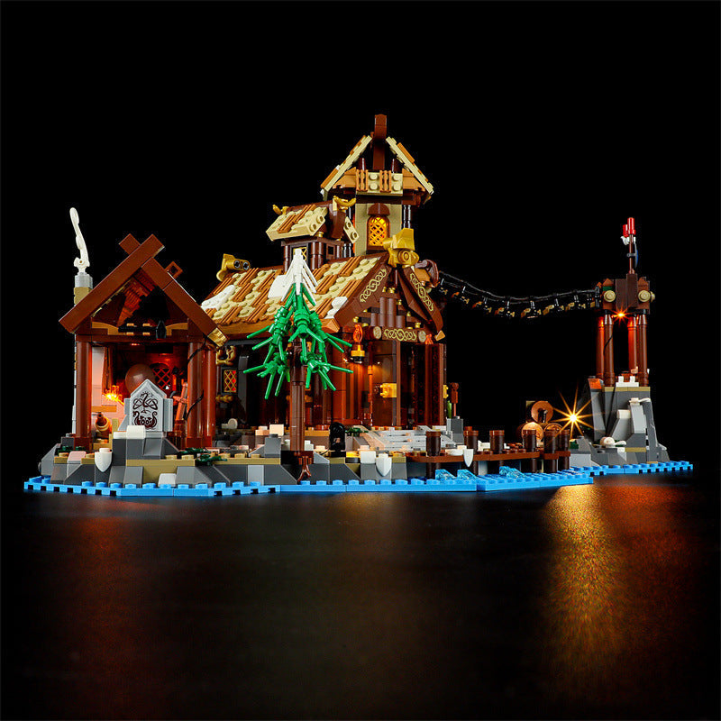 Gallery photo of the 2103-piece Viking village set
