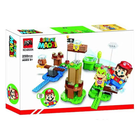 Starter building block set bundle with gift, 246 pieces