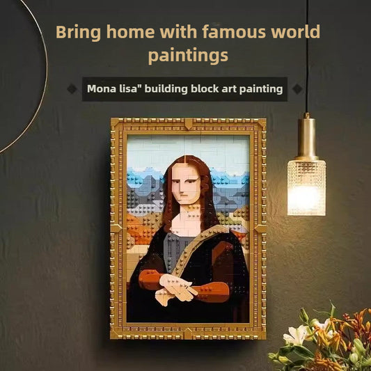 Mona Lisa 1503-piece art building block set main view