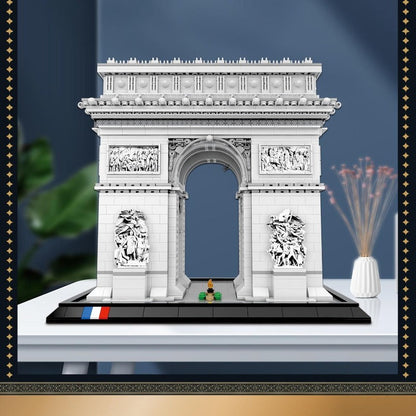 arc de triomphe building block set completed build display