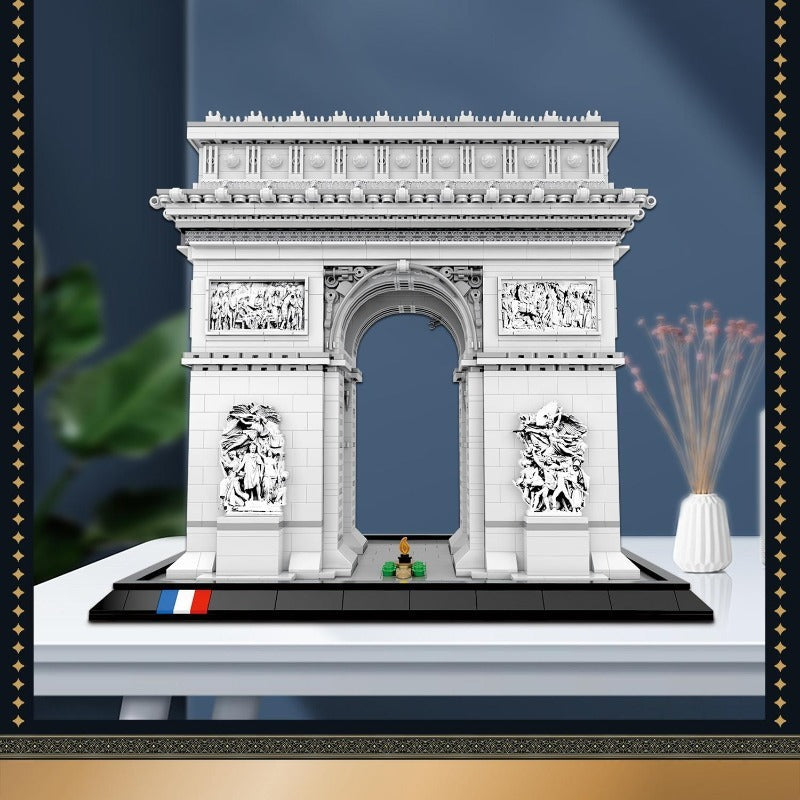 arc de triomphe building block set side profile