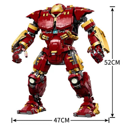 Front view of the assembled armor mech model