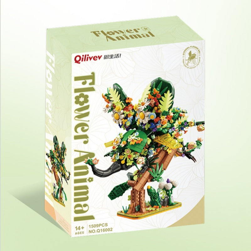 Flower unicorn building set alternate angle
