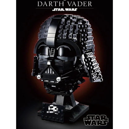 Darth Vader helmet building block set main product photo