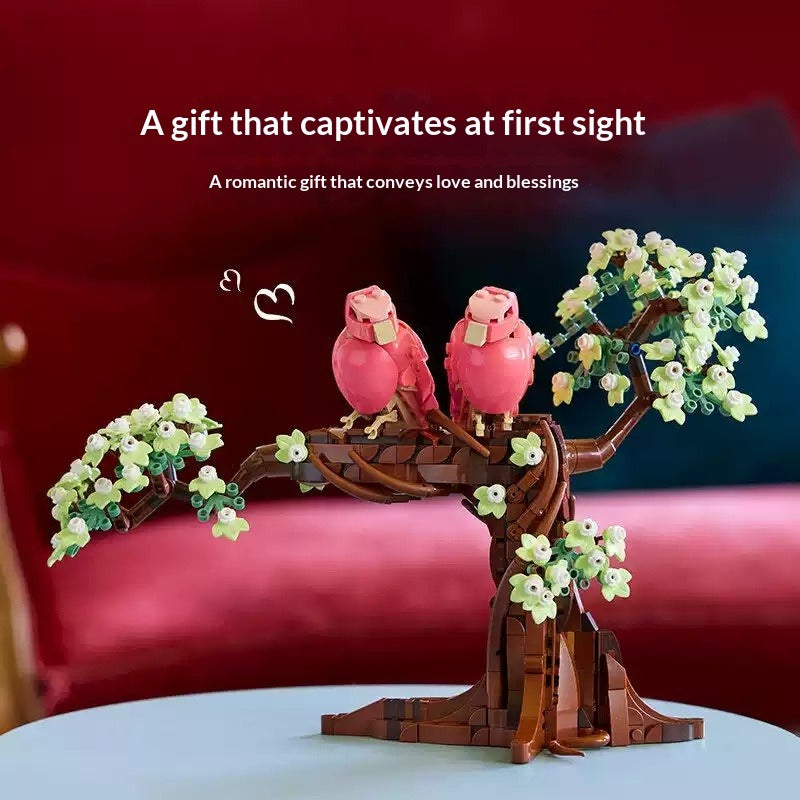 Assembled Love Birds brick model, gallery photo