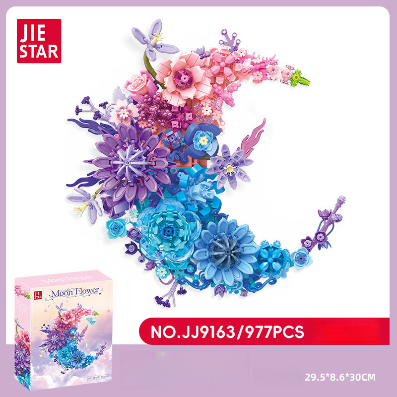 Moon Flower building block set – finished model