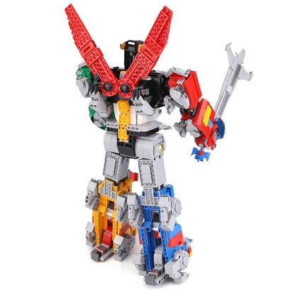 Voltron robot lions building block toy robot arm detail