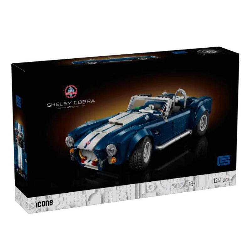 classic American roadster building block model, front three-quarter view