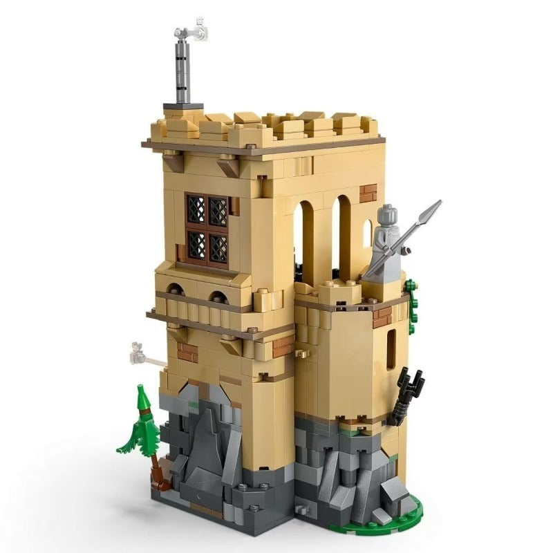 Detail view of castle brick build