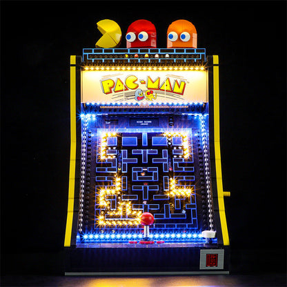 Arcade machine building block set with LED kit option