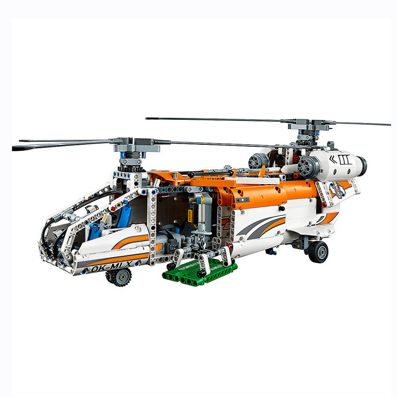 Heavy lift helicopter block model top view