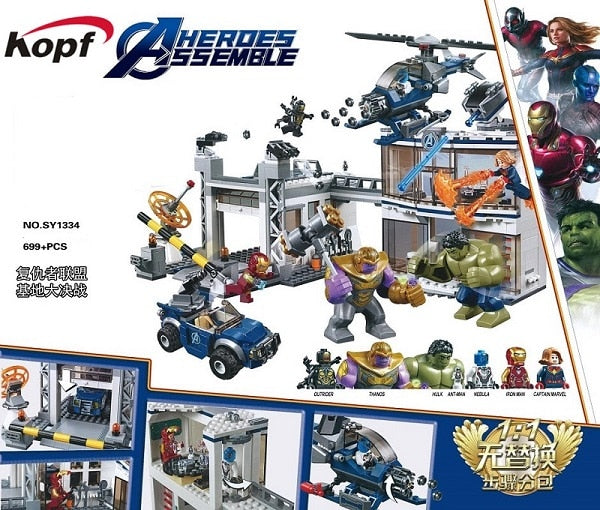 524-piece action figure showroom block set pieces